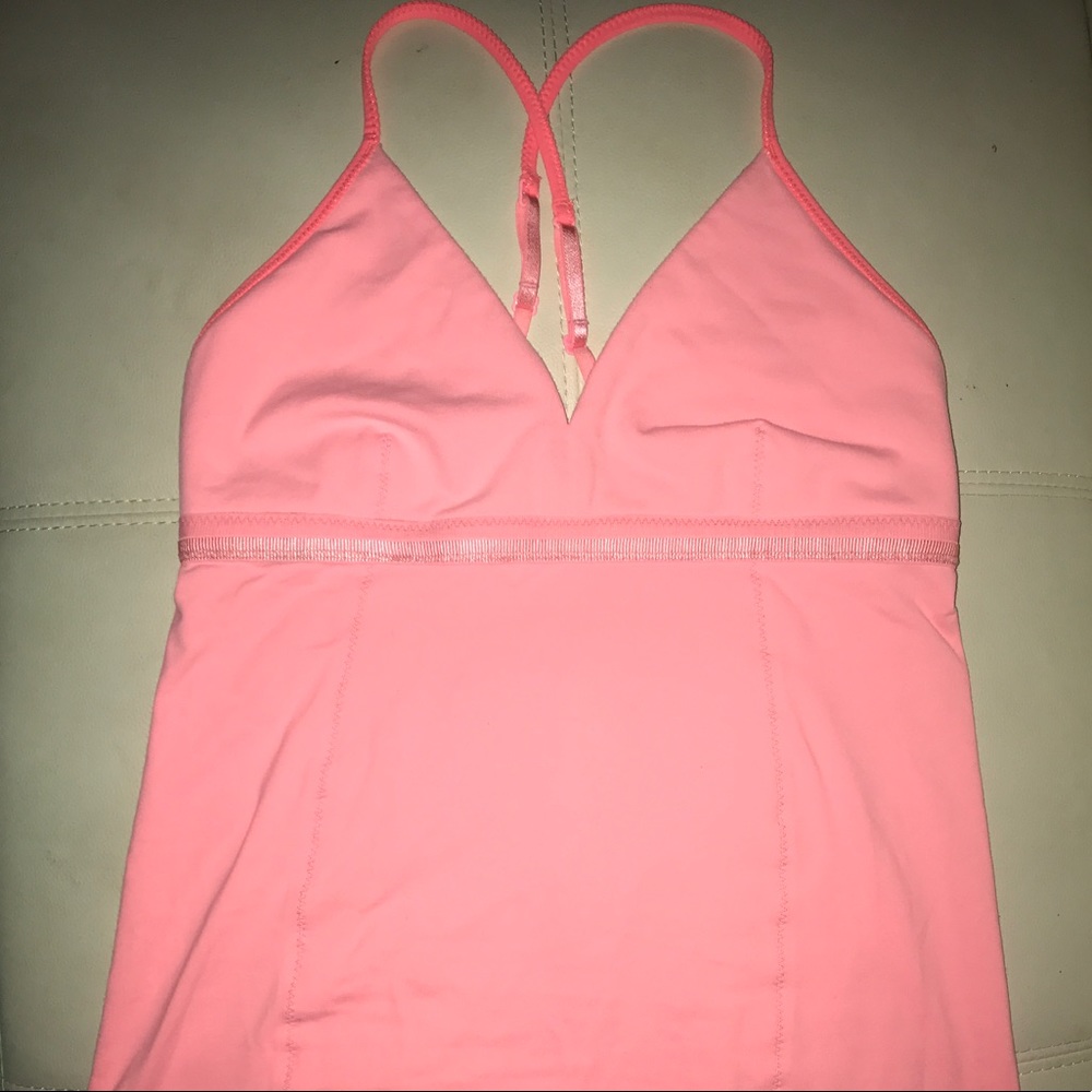 Lululemon pink tank top